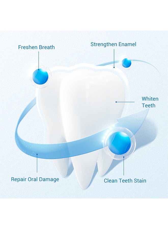 لان بينا موس تبييض الأسنان - ينظف بقع الأسنان، ينعش النفس، يبيض الأسنان، يقوي المينا، يصلح التلف الفموي 60 مل - Image 5