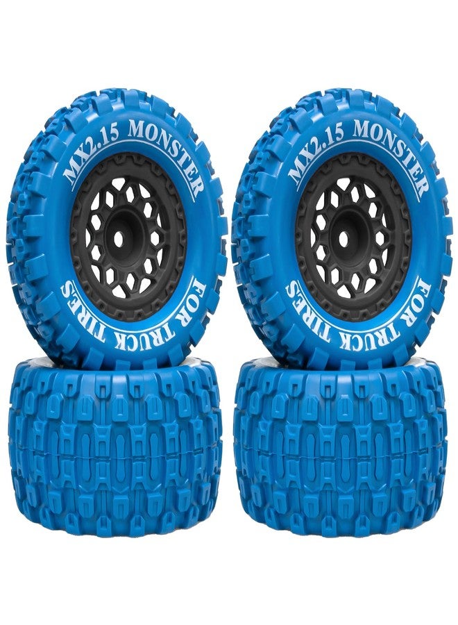 LRFHL 12mm Hex RC Wheel Tires Colored Rubber Tires for 1/16 Traxxas Mini Maxx 107154-1 Mini XRT VXL 108076-1 E-Revo Mini XRT MJX 16207 16210 16209 16208 HSP 94186 LOSI 1/18 Mini LMT Upgrade (4PCS) - Image 1