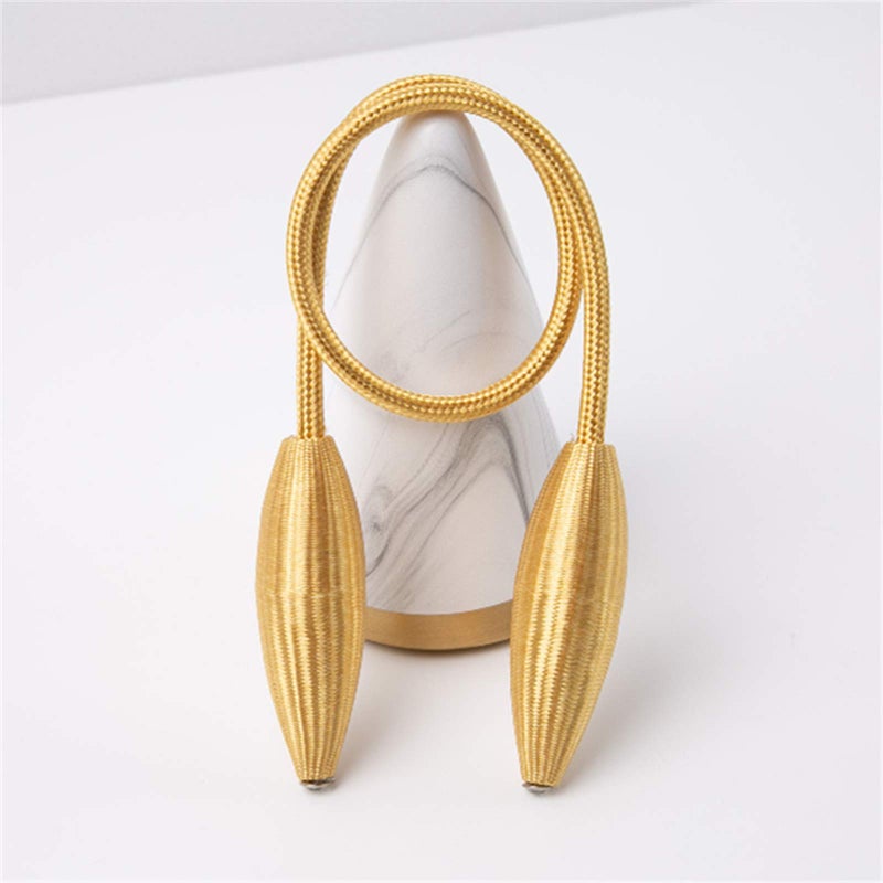 SWTOOL 2-Pack Curtain Holdbacks Curtains Tiebacks Home Decorative Window Drape Twist TieBacks Random Modelling Curtain Holdbacks (Gold) - Image 4