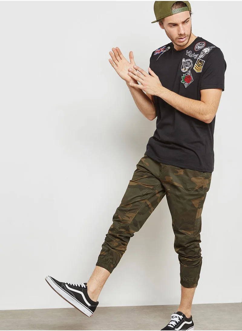 JACK & JONES Vegs Camo Print Sweatpants