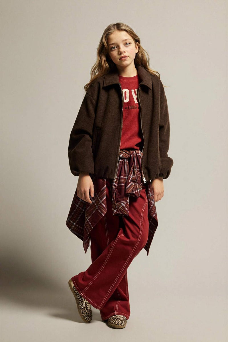 DeFacto Girl Polo Collar Puffer Jacket - Image 2
