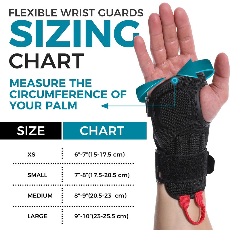 Bodyprox Impact Wrist Guards for Snowboard 1 Pair (XS) - Image 2