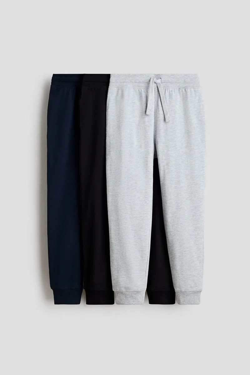 H&m 3-pack cotton joggers