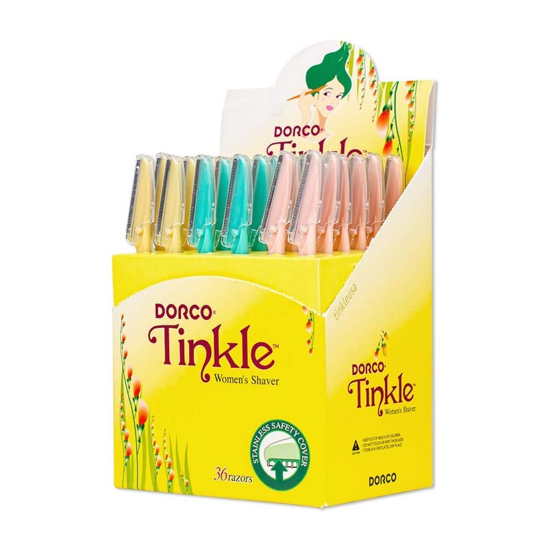 Tinkle Womens Shaver Razors Pack of 36  Dermaplaning Razor Tool  Skincare Party Favors Beauty Holiday Stocking Stuffers Gift