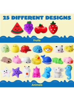 JOYIN Mochi Squishy Toys Set, Random 25 Pack Mini Mochi Party Favors For Kids, Kawaii Squishy Toy Stress Relief Toys, Goodie Bags Fillers With Storage Box, Classroom Prizes  - Image 3