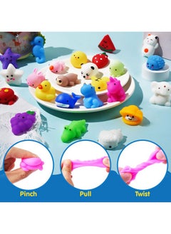 JOYIN Mochi Squishy Toys Set, Random 25 Pack Mini Mochi Party Favors For Kids, Kawaii Squishy Toy Stress Relief Toys, Goodie Bags Fillers With Storage Box, Classroom Prizes  - Image 2