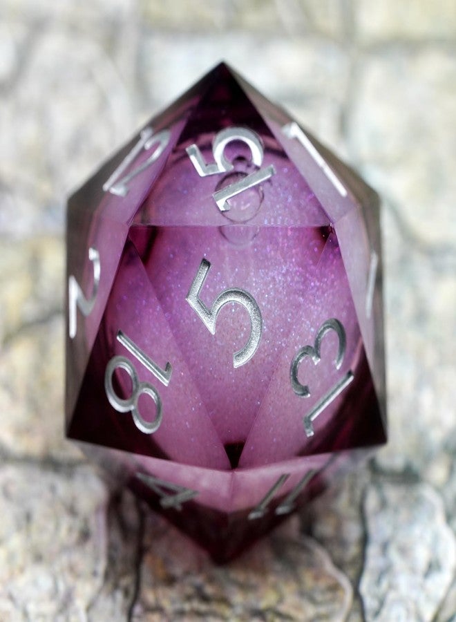 Maywin Dungeons and Dragons DND Dice D20, Liquid Core Dice Set D&D 33MM Oversized D20 Single Sharp Edge Resin dice with Gift Case, Polyhedral Dice for Role Playing Game - Image 2