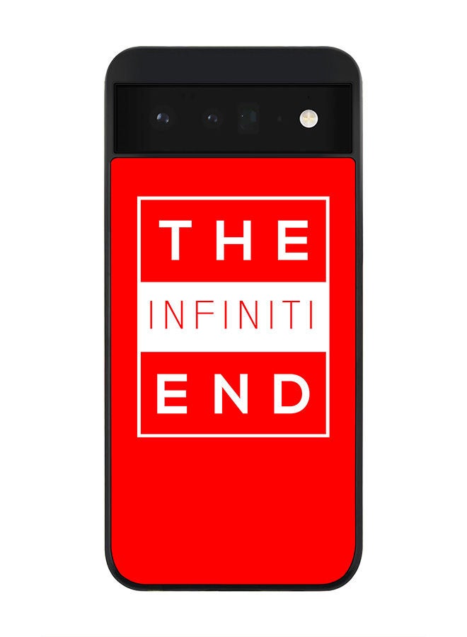 Stylizedd Rugged Black edge case for Google Pixel 6 5G Slim fit Soft Case Flexible Rubber Edges Anti Drop TPU Gel Thin Cover - The infinite end - Image 1