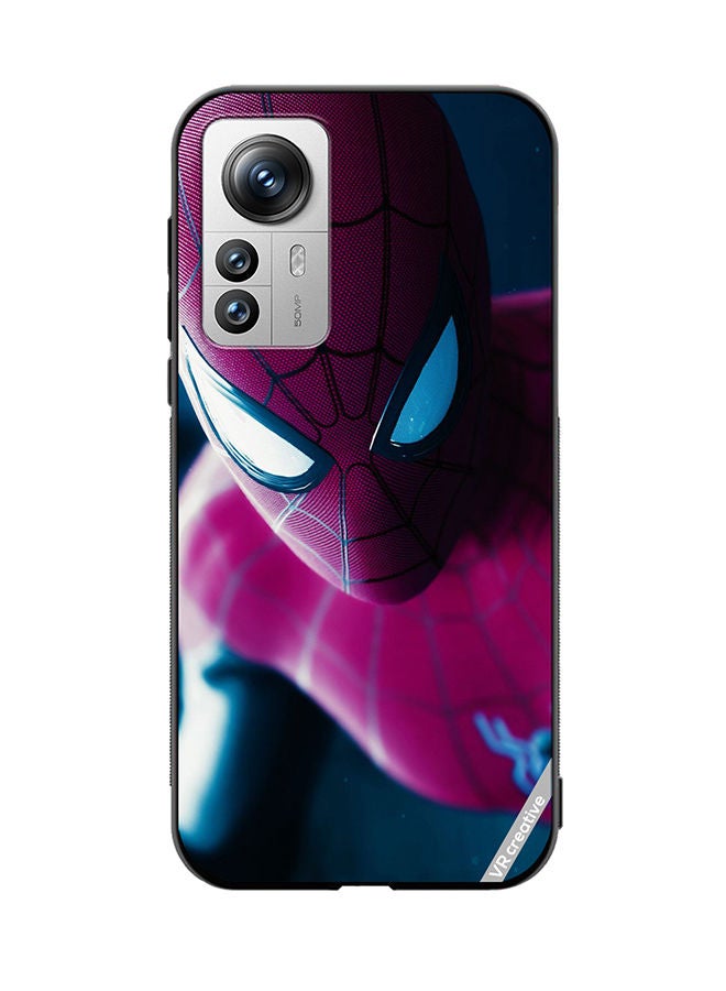VR CREATIVE Protective Case Cover For Xiaomi 12 Pro Spiderman Design Multicolour - Image 1