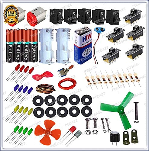 PGSA2Z 80 in 1 Kit Loose Electronics Components for Science Fun Experiments,Multicolor - Image 4