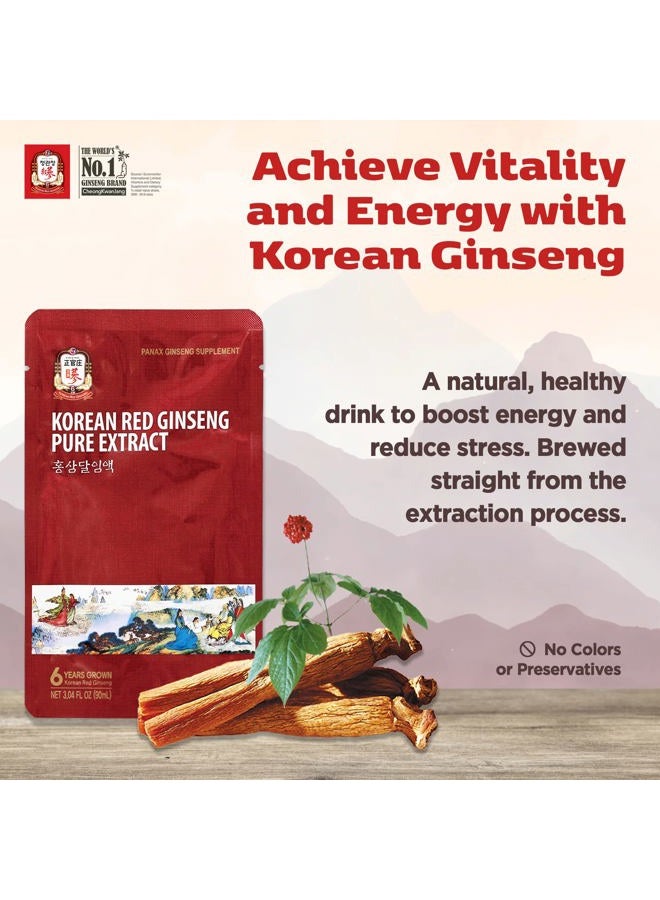 CheongKwanJang Korean Red Ginseng Pure Extract Cut | Korean Red Ginseng, Red Ginseng, Korean Ginseng, Ginseng Extract | Immune System Support Supplement Booster for Man & Woman | 30 Count - Image 3