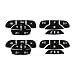 AtticZone Steeing Wheel Dash Button Repair Kit Stickers Decals Compatible with GM GMC Yukon Acadia Sierra Chevrolet Silverado Tahoe Suburban 20062014 2Pcs - Image 2