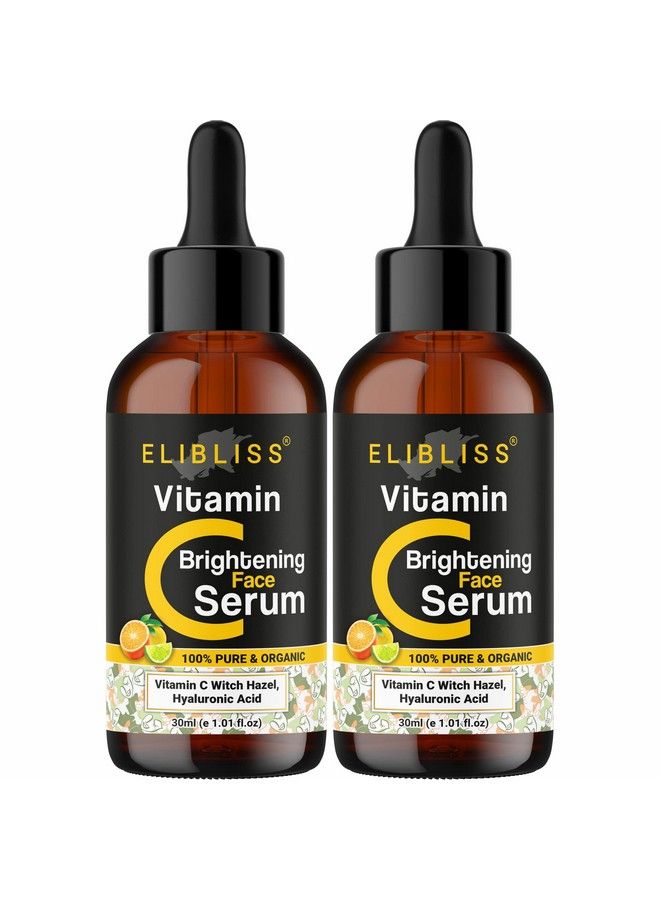 ELIBLISS Vitamin C Skin Clearing Serum For Brightening Antiaging Skin Repair Dark Circle Pack Of 2 - Image 2