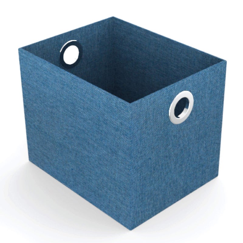 HomeStrap Premium Storage Boxes with Eyelet Blue - Image 5