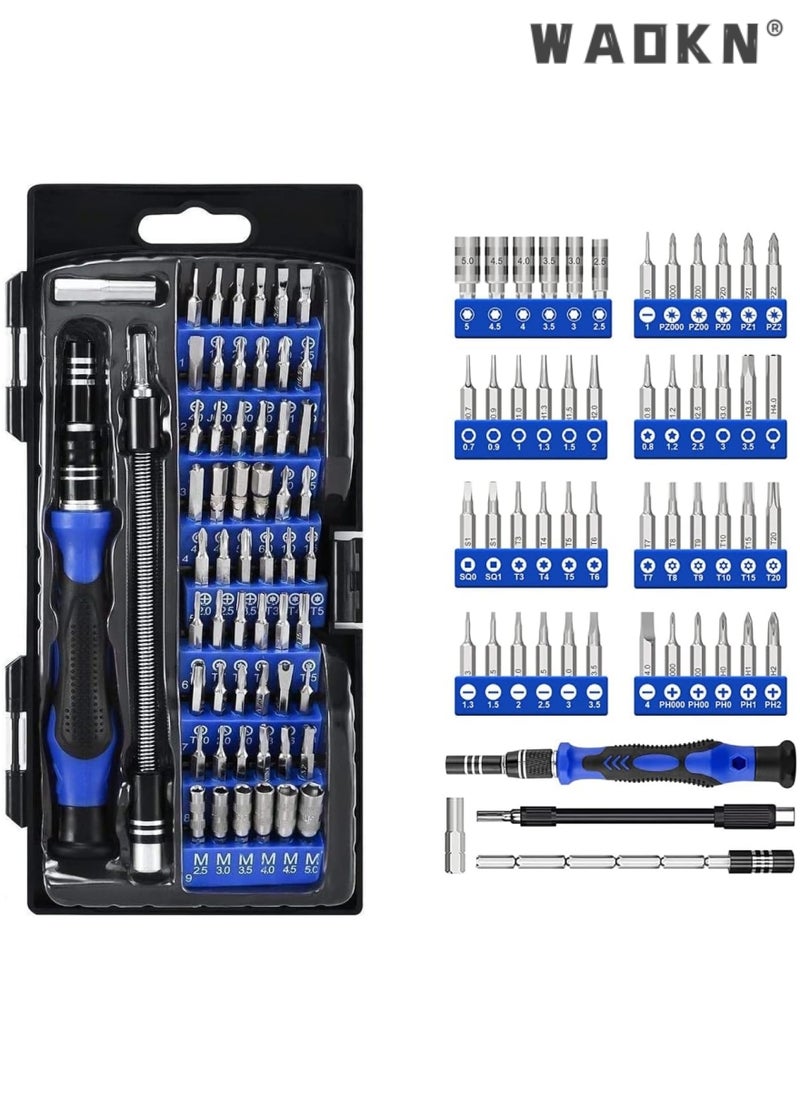 WAOKN Precision Screwdriver Set, 58 in 1 Magnetic Driver Repair Tool Kits for Phone, PC, Eyeglasses, Watch,Smartphones,Macbook,Ipad,Tablet,Cameras,More and Other Electronic Equipment  - Image 1