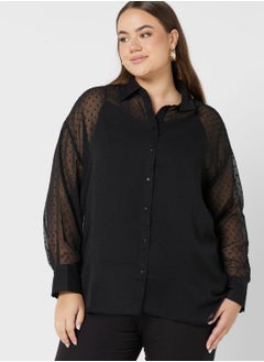 Button Down Textured Shirt