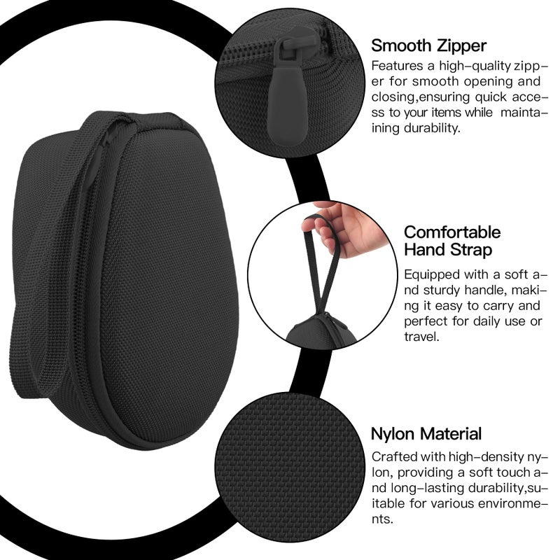 co2CREA Hard Case for SHOKZ New OpenRun Pro 2/1/Mini, OpenRun Standard/Mini, OpenMove, OpenSwim Pro, OpenSwim, Compatible with All SHOKZ Open-Ear Bone Conduction Sport Headphones, Black Case - Image 3
