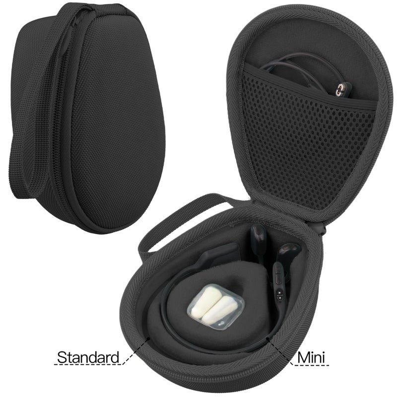 co2CREA Hard Case for SHOKZ New OpenRun Pro 2/1/Mini, OpenRun Standard/Mini, OpenMove, OpenSwim Pro, OpenSwim, Compatible with All SHOKZ Open-Ear Bone Conduction Sport Headphones, Black Case - Image 4