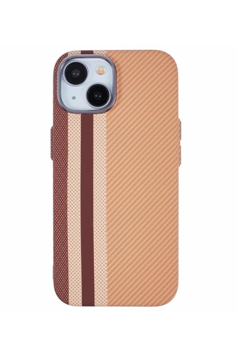 إيروريكس جراب هاتف متوافق مع iPhone 15، غطاء واقٍ خفيف الوزن رفيع بتصميم مخطط ثنائي اللون أنيق، قبضة مضادة للانزلاق، امتصاص الصدمات، فتحات دقيقة وجاذبية جمالية حديثة - Image 1