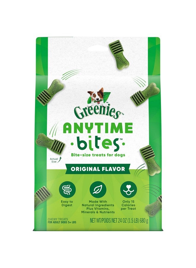 جرينيز مكافآت الكلاب جرينيز أني تايم بايتس، نكهة أصلية، كيس ٢٤ أونصة - Image 1