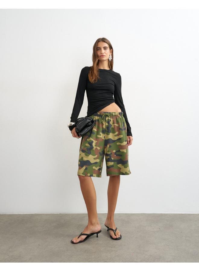 TOPSHOP Premium Rib Ruched Top - Image 4