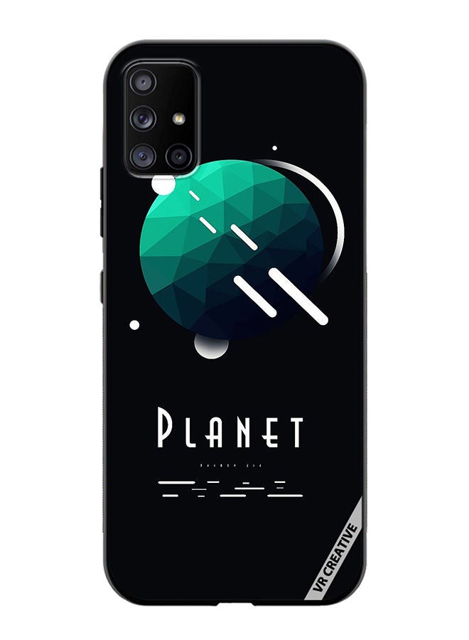VR CREATIVE Protective Case Cover For Samsung Galaxy A71 5G Planet Design Multicolour - Image 1