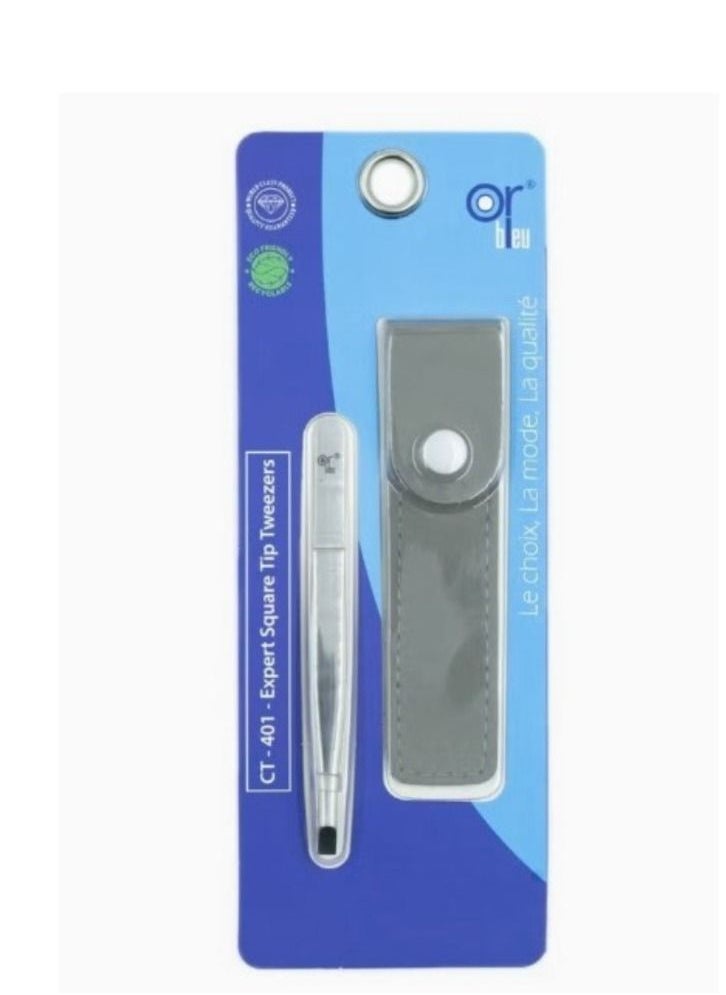 Or Bleu - Expert Square Tip Tweezers - Image 1