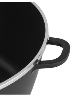DELCASA Delcasa 40 cm Die Cast Casserole DC3205 Non Stick Aluminum Cookware with Non-Stick Coating, Compatible with Hot Plate, Halogen, Gas Cooktops/ with Tempered Glass Lid  - Image 2