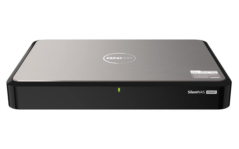 QNAP QNAP HS-264-8G Silent and lightweight home NAS for multimedia playback and streaming with dual HDMI 2.0 4K output - Image 1