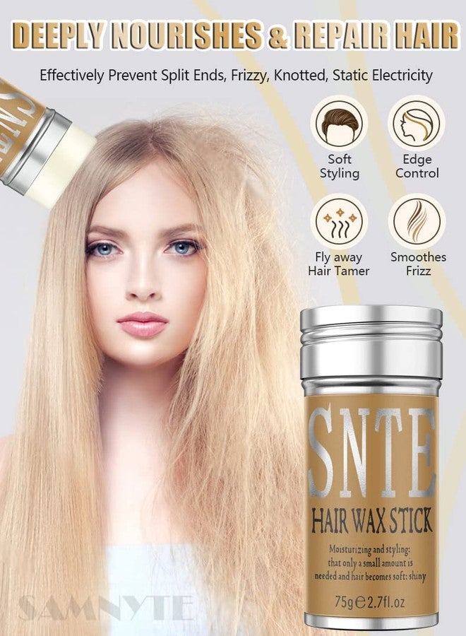 Samnyte Hair Wax Stick for Smoothing Flyaways & Taming Frizz, 3PCS - New Upgrade Slick Stick for Wigs, Women & Baby Hair - Image 2