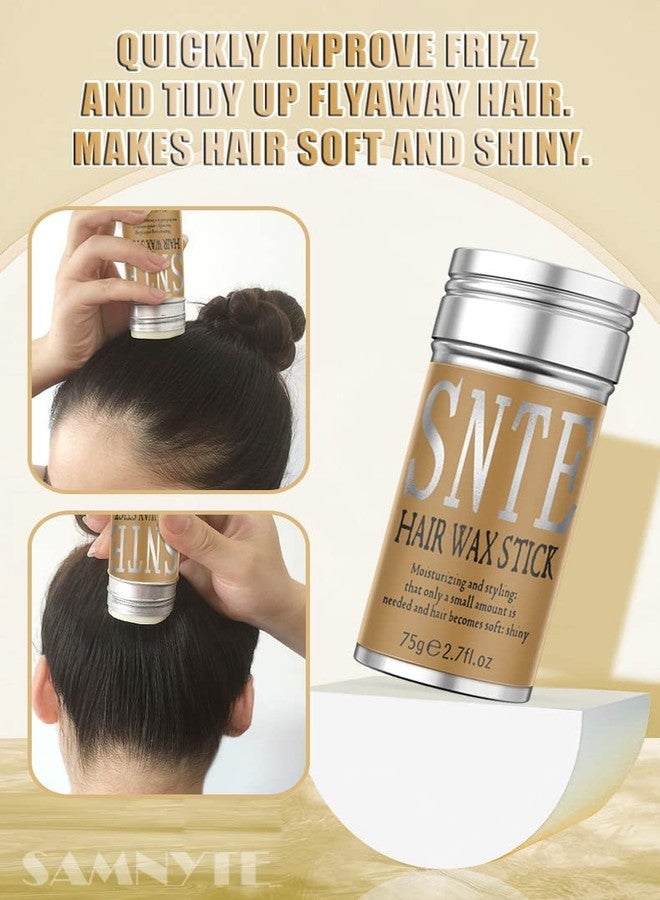 Samnyte Hair Wax Stick for Smoothing Flyaways & Taming Frizz, 3PCS - New Upgrade Slick Stick for Wigs, Women & Baby Hair - Image 4