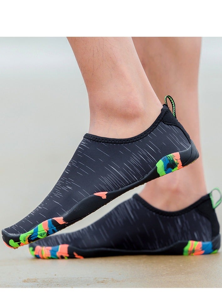 Generic Swimming Shoes For Women and Men Non Slip And Quick-dry Thermoplastic Rubber Sole Beach Water Shoes Socks For Pool Snorkeling Surfing Kayaking Walking Yoga  - Image 1