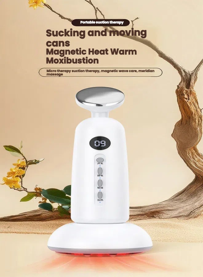 Generic Massage Muscle Stimulator Traditional Chinese Acupressure Massager Family Friendly Portable 9 Gear Suction Heating Device  - Image 2