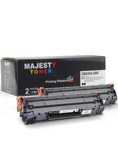 Majesty 85A CE285A Toner Cartridge Compatible with HP LaserJet P1006 P1102 P1102W P1109w MFP M1212nf M1217nfw MF3010 and Canon ImageClass LBP6000 LBP6030W MF3010 Black (2 Pieces)  - Image 1