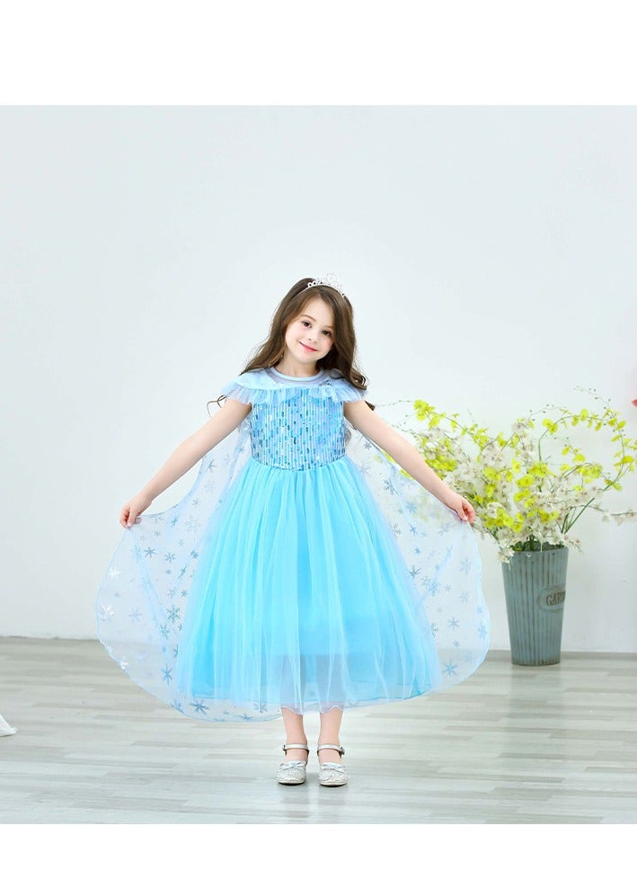 general Princess dress dress tuft dress with cape - Image 4