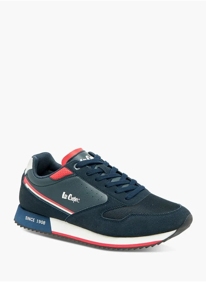 Lee Cooper Mens Colourblock Lace-Up Sneakers