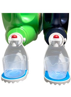Laundry Liquid Detergent Cup Holder, 2 Pcs Fabric Softener or Laundry Detergent Drip Catcher Soap Traycup Holder Container for Most Sized Bottles