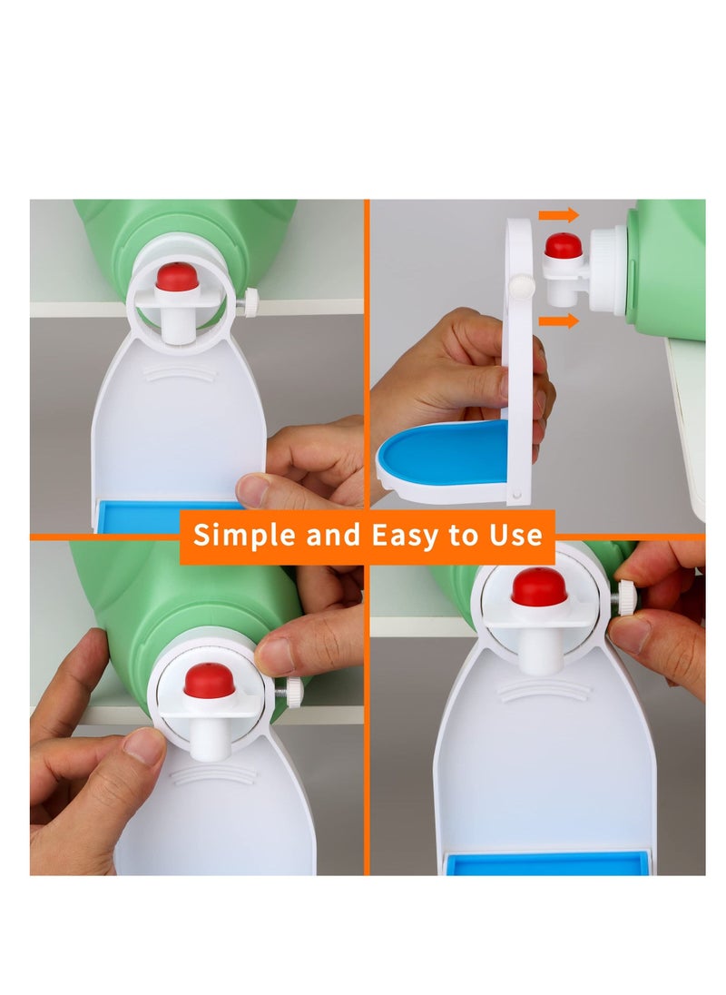 Excefore - Laundry Liquid Detergent Cup Holder, 2 Pcs Fabric Softener or Laundry Detergent Drip Catcher Soap Traycup Holder Container for Most Sized Bottles - Image 1