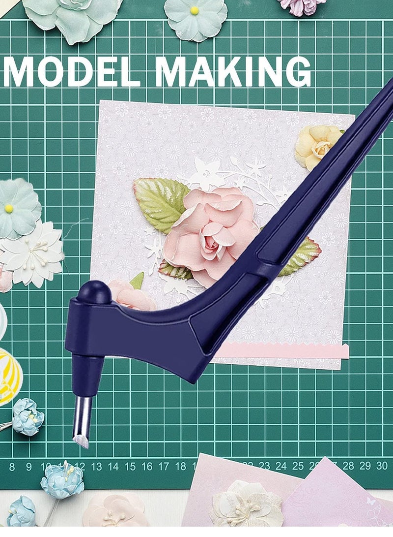 360-Degree Craft Cutting Tools Gyro-Cut Craft Cutting Tool Precision Art Knife Cutter Stainless Steel Craft Knives With 360-Degree Art Cutting Tool For Craft Paper-Cutting Stencil - Image 5