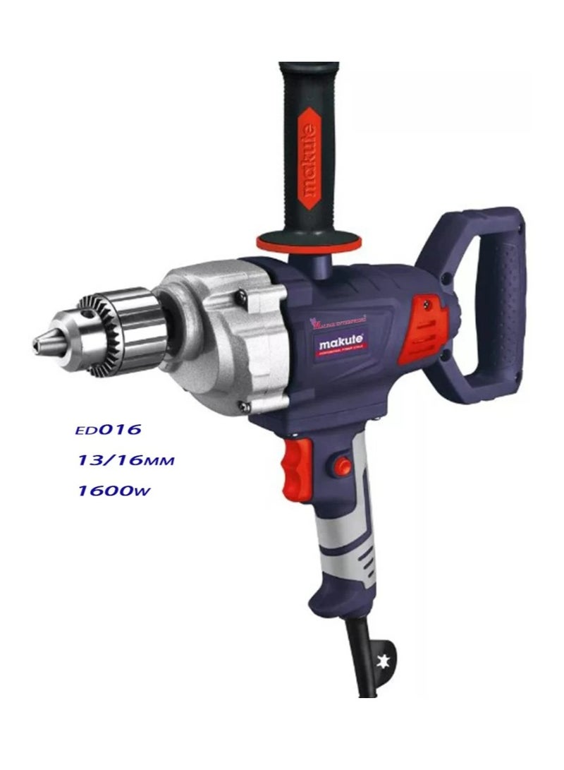 makute Impact Drill Hammer Drill 16MM 1600W Impact Driver  for Drilling into Iron, Wood and Brick(ED016) - Image 1