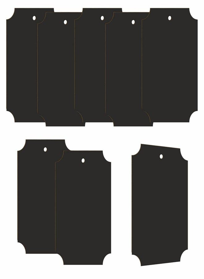 CVANU Mini Tag Chalkboard Double Sided Erasable Message Board Sign with Hanging String (25pc)(3" X2inch)_c6 - Image 1