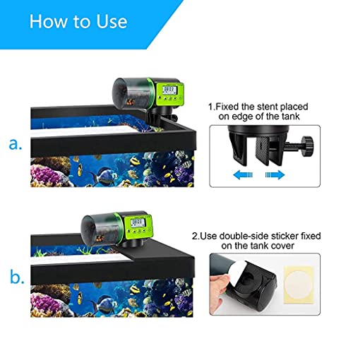 Qpets® 3 Way Automatic Fish Feeder Dispenser for Aquarium Timer Turtle Food Fish Tank Accessories Aquarium Auto Feeder for Marine Aquariums Pond (Updated Fish Feeder, Not Included Battary) - Image 4