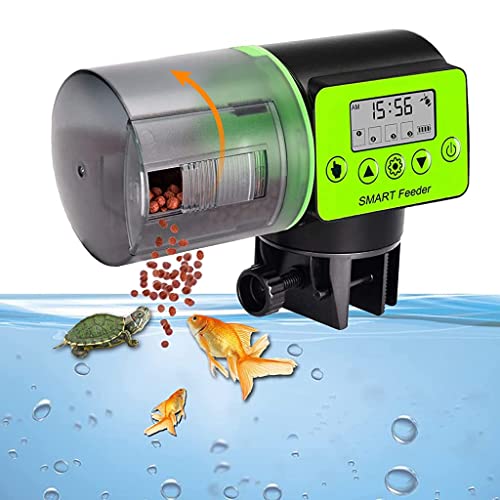 Qpets® 3 Way Automatic Fish Feeder Dispenser for Aquarium Timer Turtle Food Fish Tank Accessories Aquarium Auto Feeder for Marine Aquariums Pond (Updated Fish Feeder, Not Included Battary) - Image 1