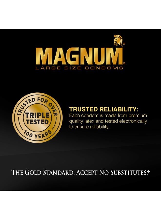 Trojan Magnum Bareskin Large Size Condoms - 10 Count - Image 5
