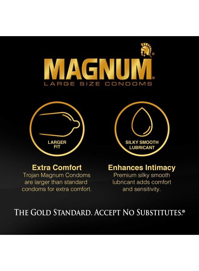 Trojan Magnum Bareskin Large Size Condoms - 10 Count - Image 3