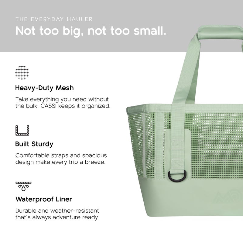 MISSION Boat Gear CASSI Boat Bag, Waterproof Bottom Mesh Beach Bag, Heavy-Duty Outdoor Tote for Boat, Beach, Grocery, Travel & Pool, Premium Marine Gear Carryall - Image 3
