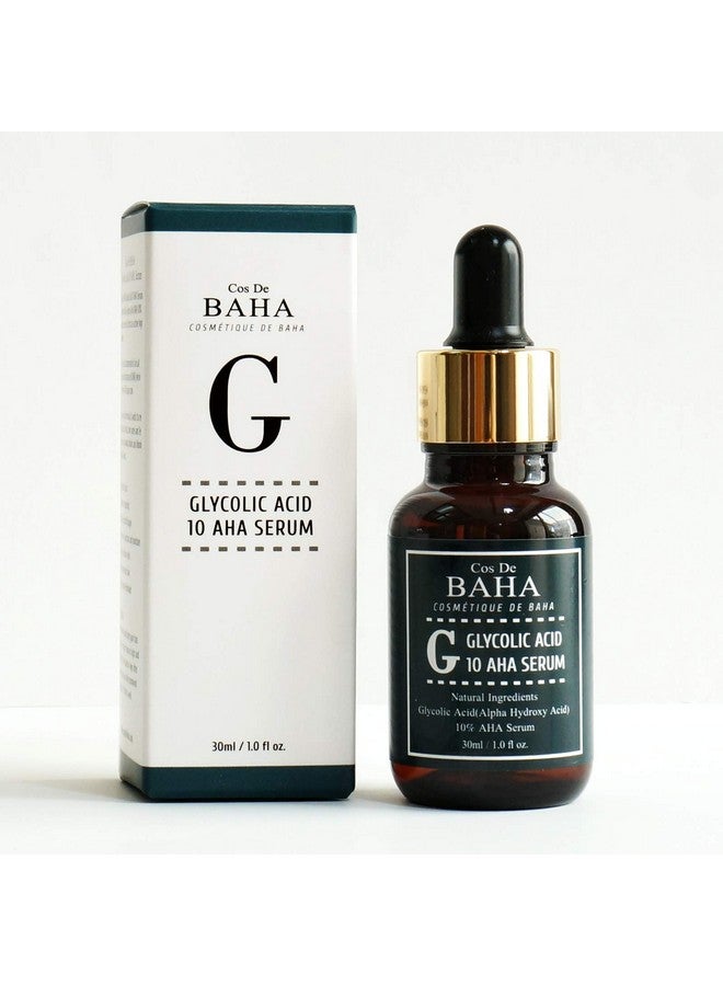 Cos De BAHA Glycolic Acid 10% AHA Peel Serum for Facial-Face Peel for Acne Scars - Alpha Hydroxy Acid for Tone it up, Wrinkles and Lines Reduction, Healthy Radiant Skin, Peel Off Face Masks, 1 Fl Oz - Image 1