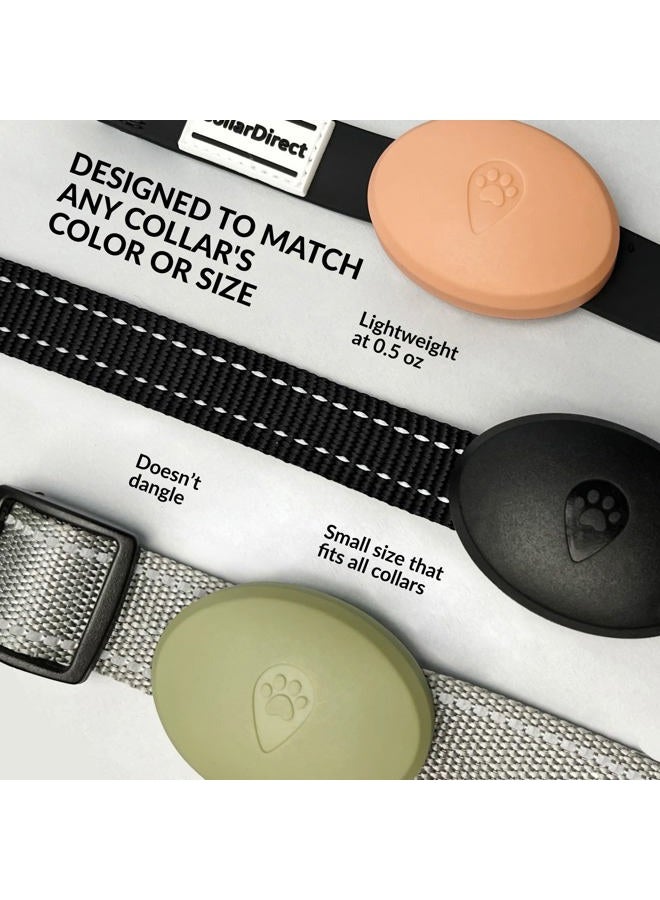 CollarDirect Airtag Holder for Dog Collar 2 Pack - Waterproof and Durable Protective Case for Airtag Tracker - Dog Airtag Holder Fits All Widths of Dog and Cat, Pet Collars - Alternative to Airtag Dog Collar - Image 4