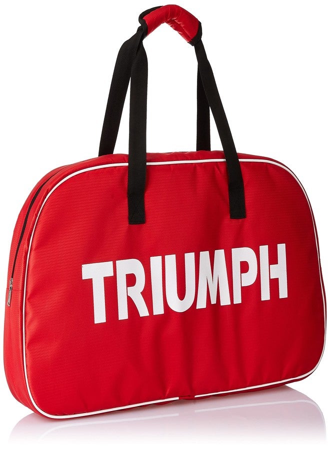 ترايامف مضرب تنس الريشة Triumph Velocity Graphite خفيف الوزن مع أوتار، وحقيبة Cosmic-3R أحادية الحجرة، باللونين الأحمر والرمادي. - Image 3