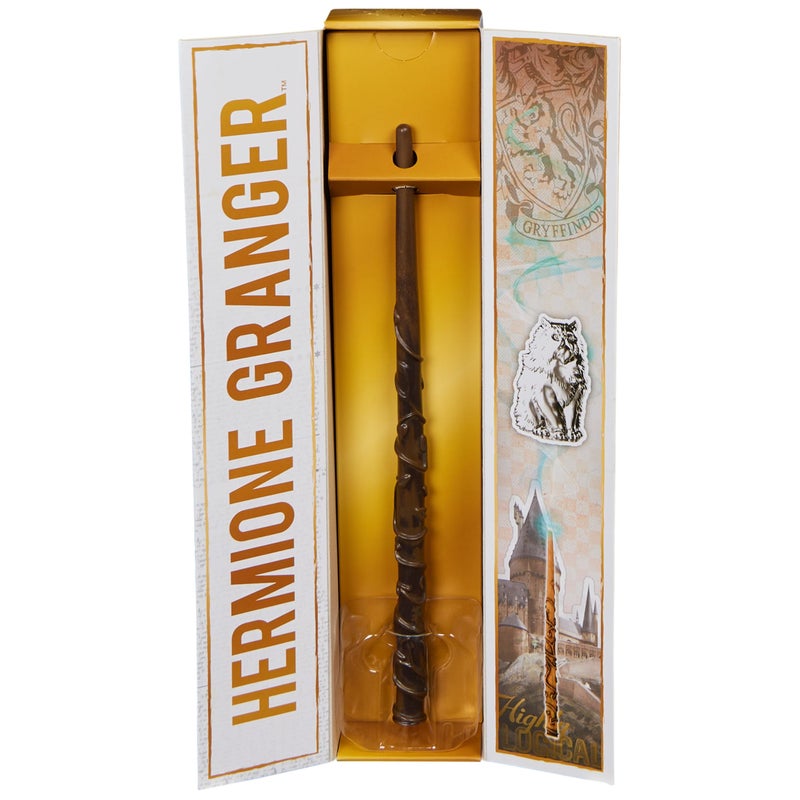 Wizarding World Harry Potter, 12-inch Magical Collector Hermione Granger Wand with Stand & Die-cast Icon, Magical Creatures, Accessory for Costumes - Image 2